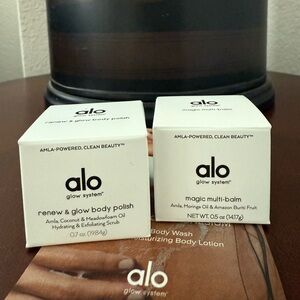 Alo Glow System Body Polish and Multi-Balm Set